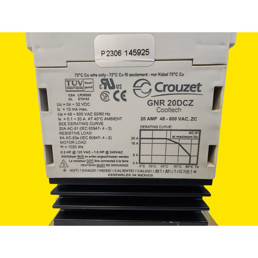 Relevador De Estado Solido Crouzet Gnr20dcz