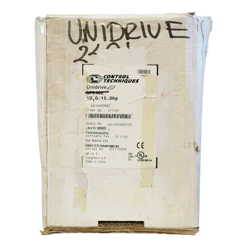 Variador De Frecuencia Control Techniques Uni2401 Unidrive Usado Caja Dañada