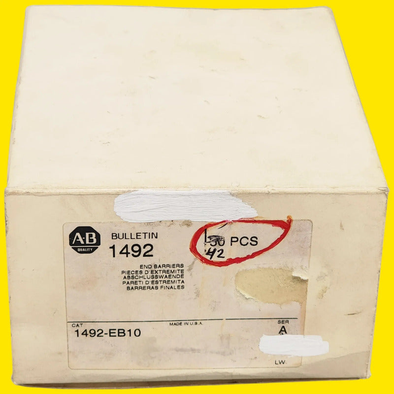 Allen-bradley 1492-eb10 Tapa Para Clema