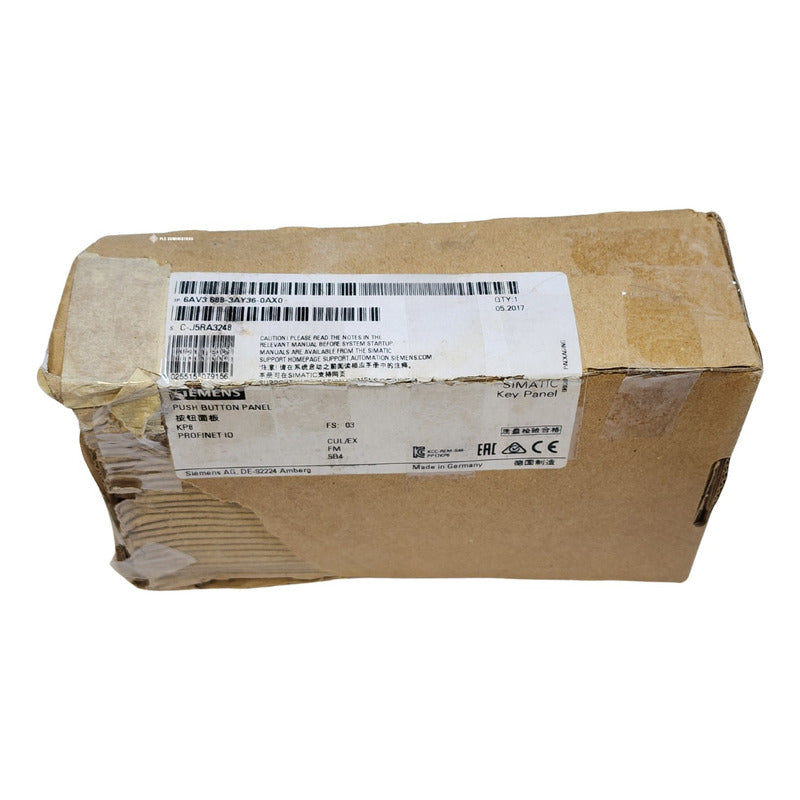 Siemens 6av3688-3ay36-0ax0 Panel 8 Teclas Led Simatic