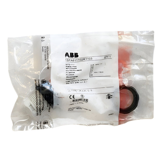 Pulsador Abb Mp3-11y Amarillo Iluminado 22mm Amarillo