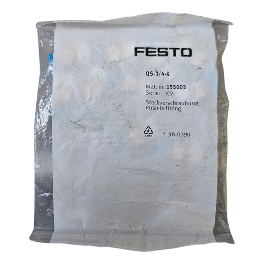 Festo Qs-1/4-6 Power Industrial  Conexion Neumatica Rapida