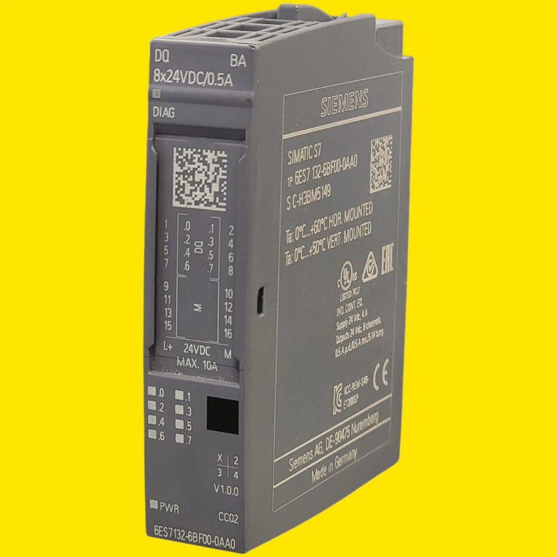 Siemens 6es7132-6bf00-0aa0 Módulo 8 Salidas 24 Vcc