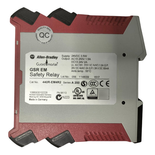 A.b. 440r-em4r2  Rele De Seguridad 24v Cd Terminal Extraible