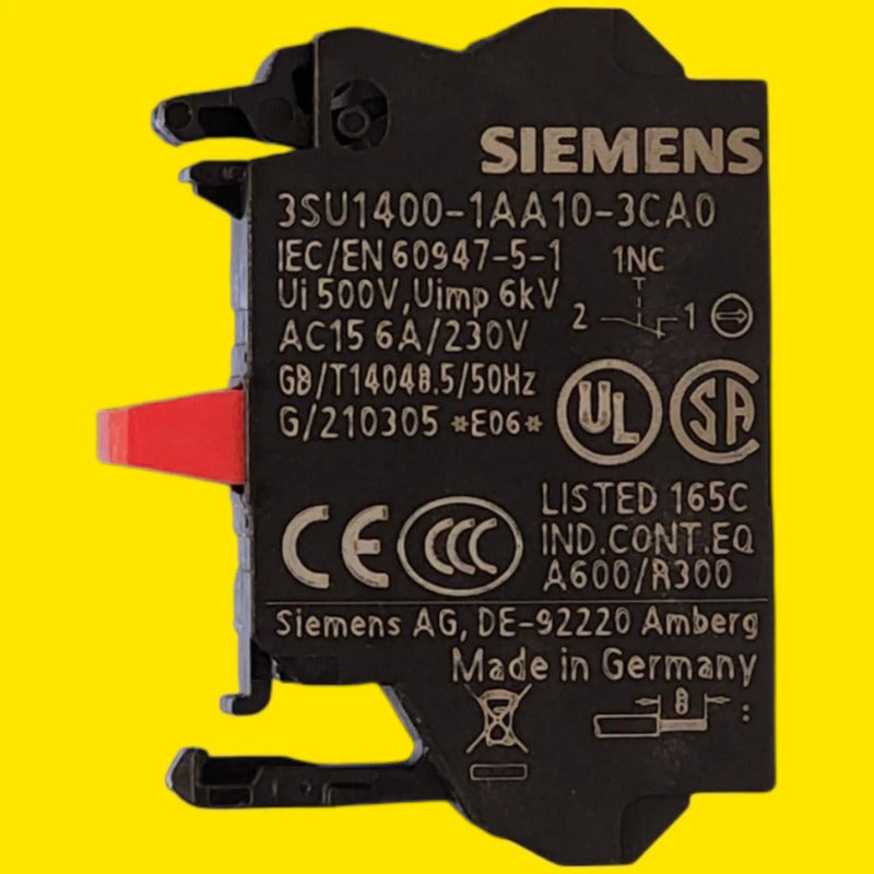 Siemens A20-003065 Pulsador De Paro De Emergencia Rojo