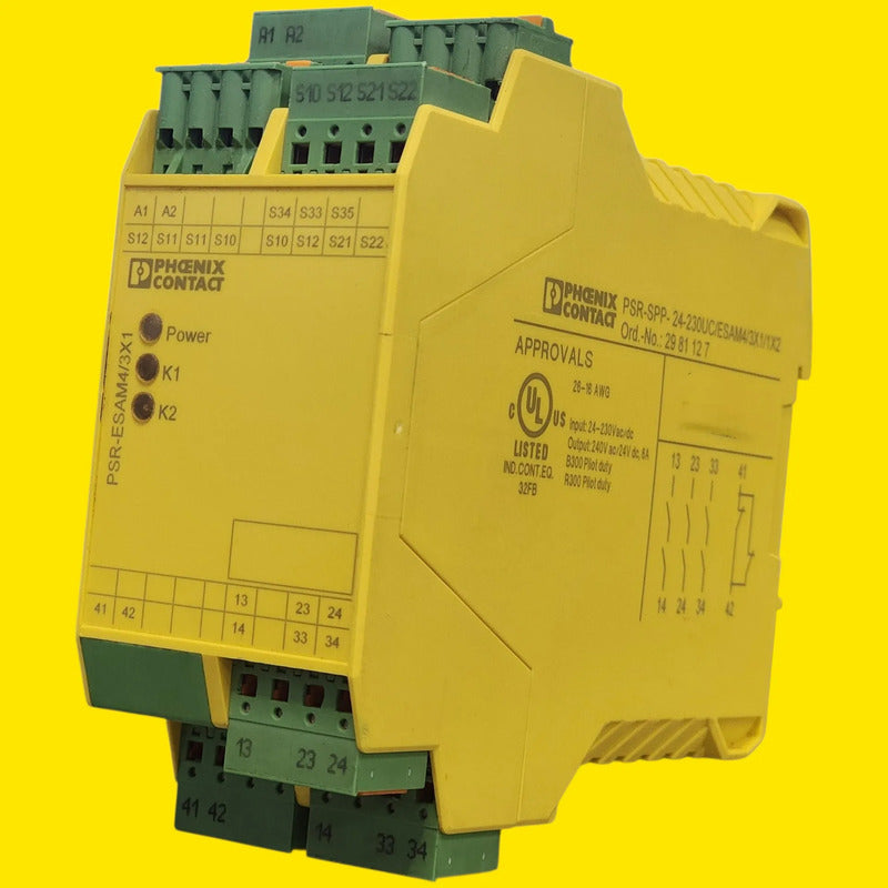 Phoenix Contact Psr-spp-24-230uc 2981127 Relé Seguridad Amarillo/verde