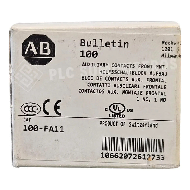 Bloque Contacto Auxiliar 100-af11 Allen-bradley Serie Af