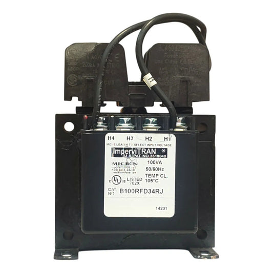 Micron B100rfd34rj Transformador Control 100va 415v Negro