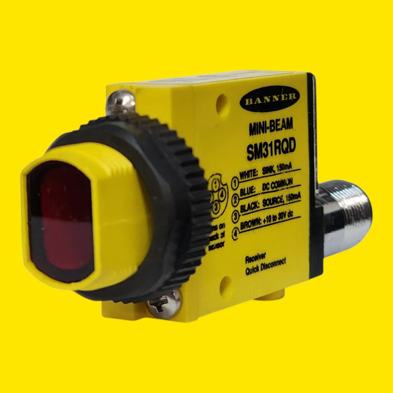 Banner Sm31rqd 26839 Sensor Receptor Barrera 3m M12
