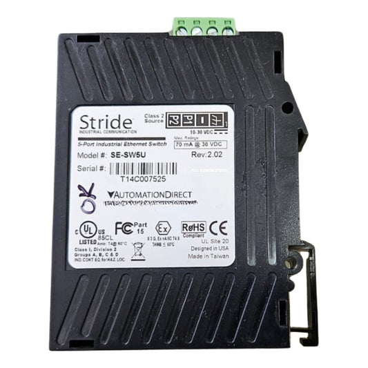 Stride Se-sw5u, 5-port-industrie-ethernet-switch 30vdc 70ma