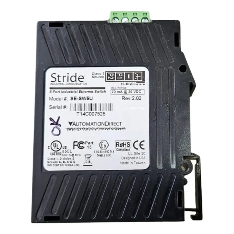 Stride Se-sw5u, 5-port-industrie-ethernet-switch 30vdc 70ma