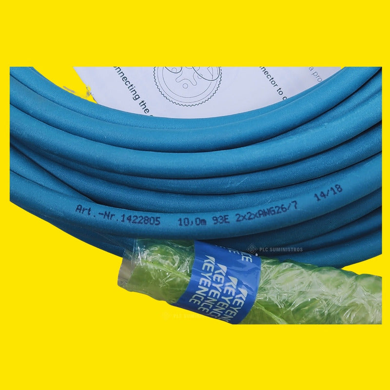 Op-87232 Keyence Cable Ethernet Para Lector De Código 10 Mt