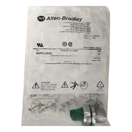Allen-bradley 800fm-lsm33 Selector De 2 Posiciones