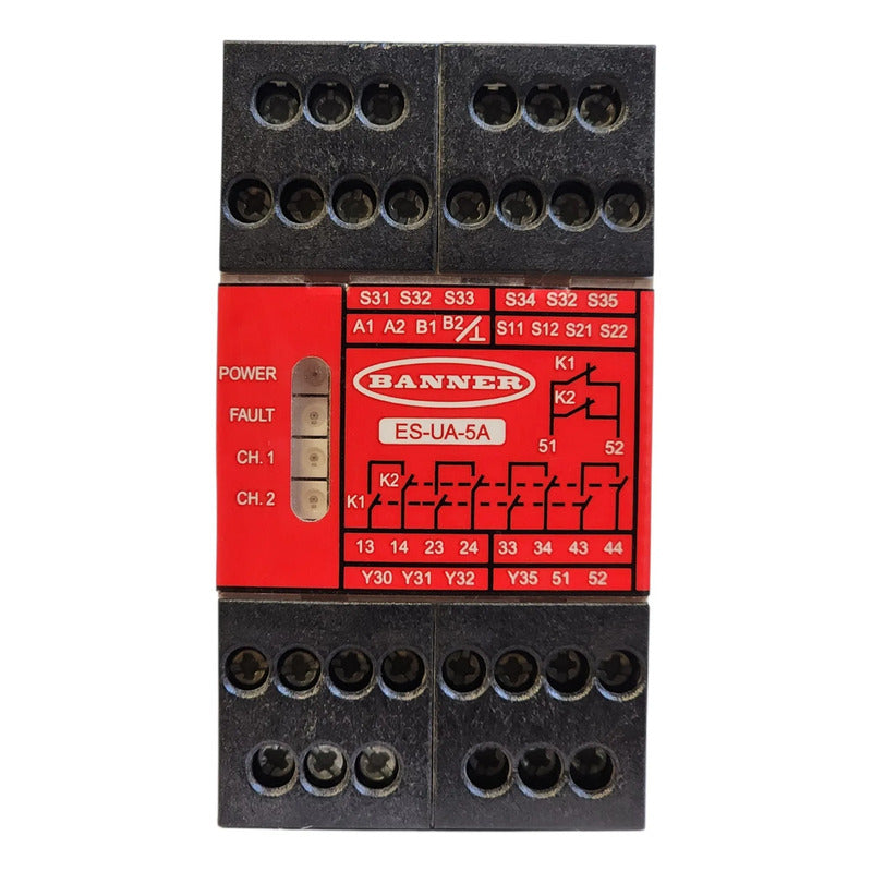 Banner Es-ua-5a 66091 Rele De Seguridad 115v Ac