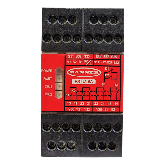 Banner Es-ua-5a 66091 Rele De Seguridad 115v Ac
