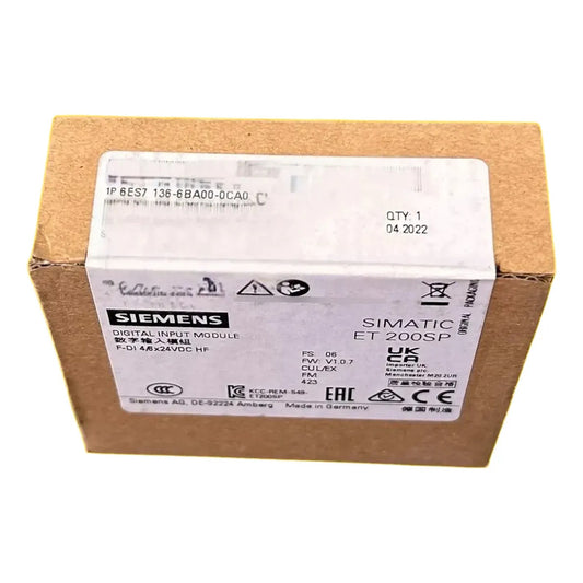 Siemens 6es7136-6ba01-0ca0 Modulo Input Et200sp