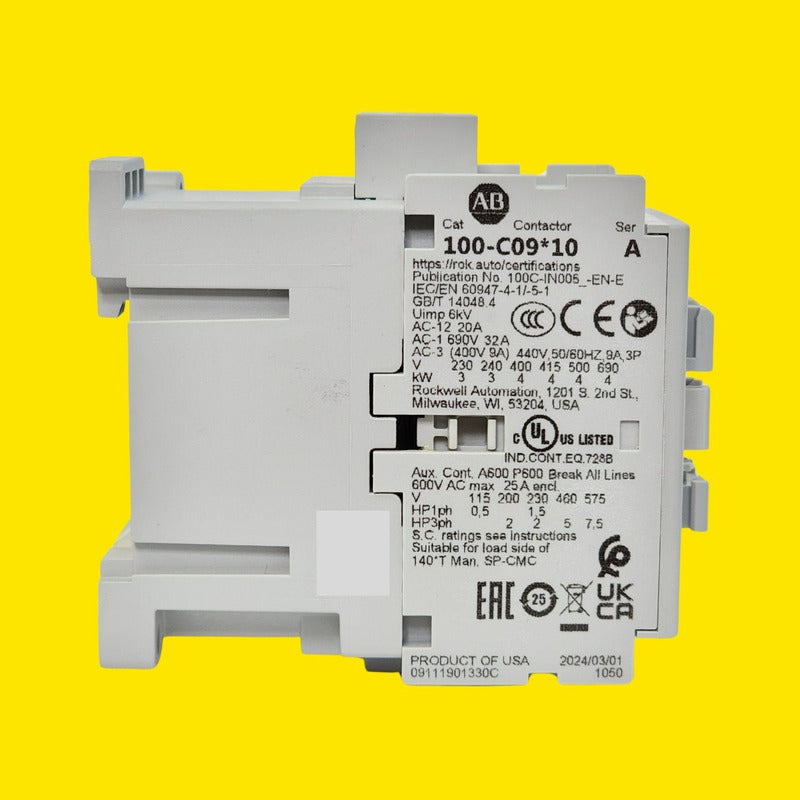 Allen-bradley 100-c09d10 Contactor Bulletin 100