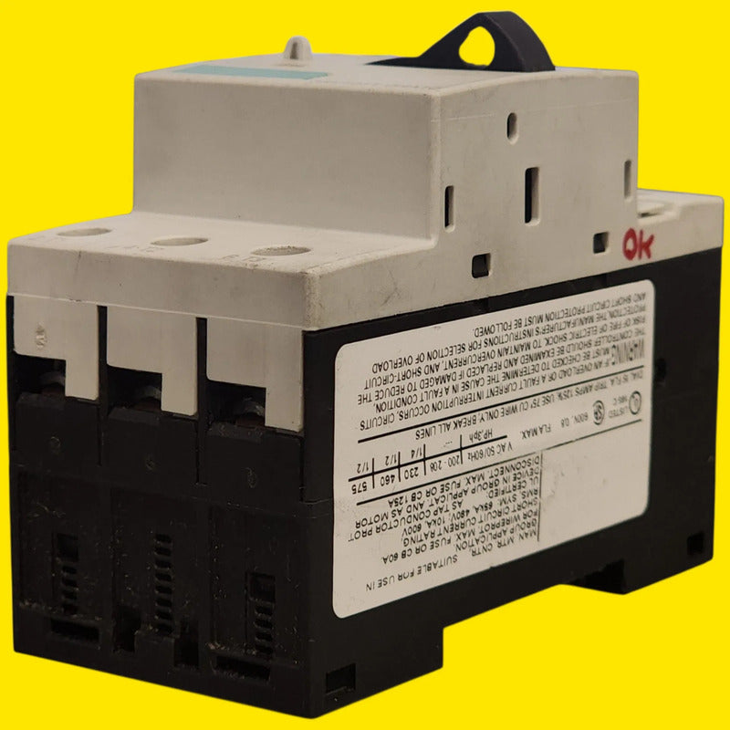 Siemens 3rv1011-0ha10 Guardamotor Termomagnético 50hz/60hz