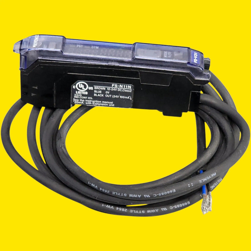 Keyence Fs-n11n Amplificador Digital De Fibra Negro