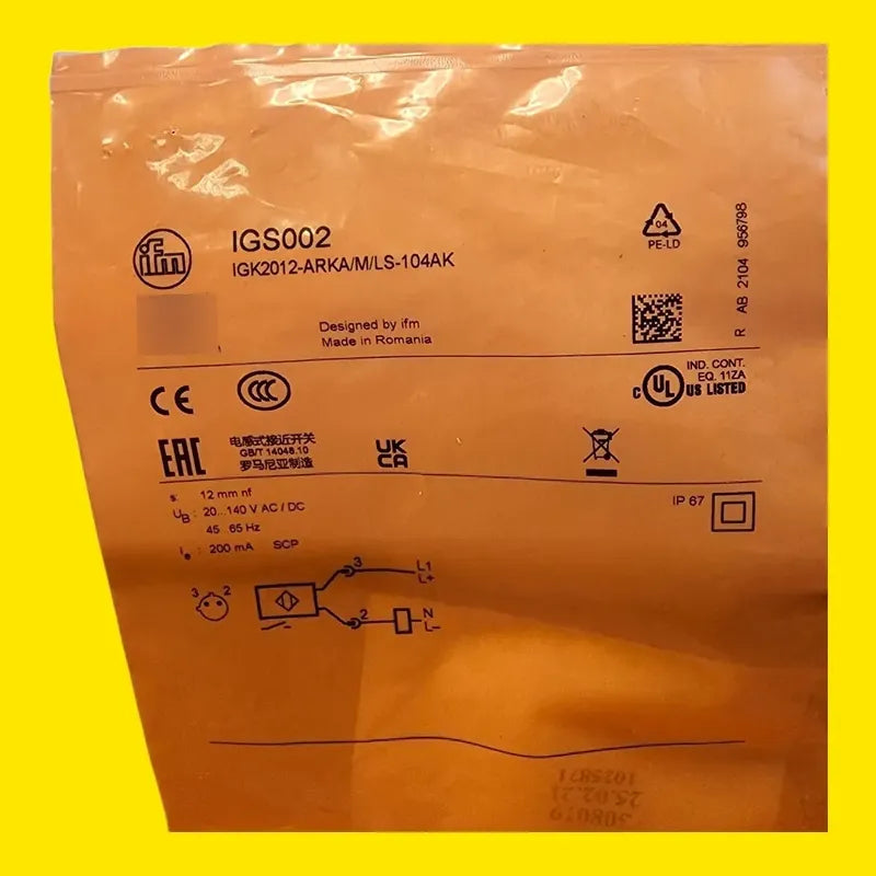 Ifm Igs002 Sensor Inductivo De Proximidad M18 12mm