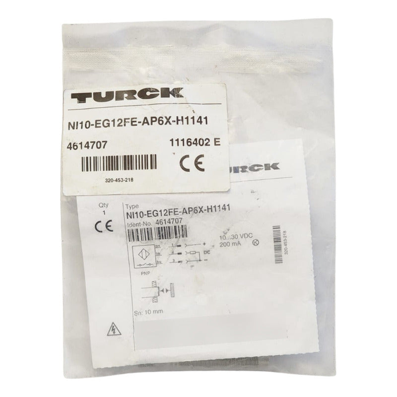 Turck Ni10-eg12fe-ap6x-h1141 Sensor Inductivo 10 Mm Pnp