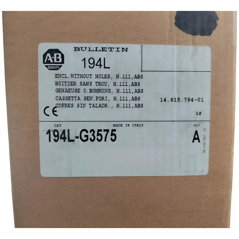 Allen-bradley 194l-g3575 Interruptor De Control Y Carga Blanco