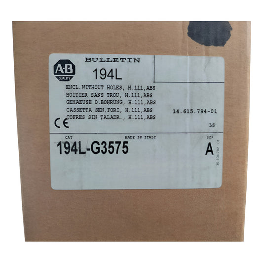 Allen-bradley 194l-g3575 Interruptor De Control Y Carga Blanco