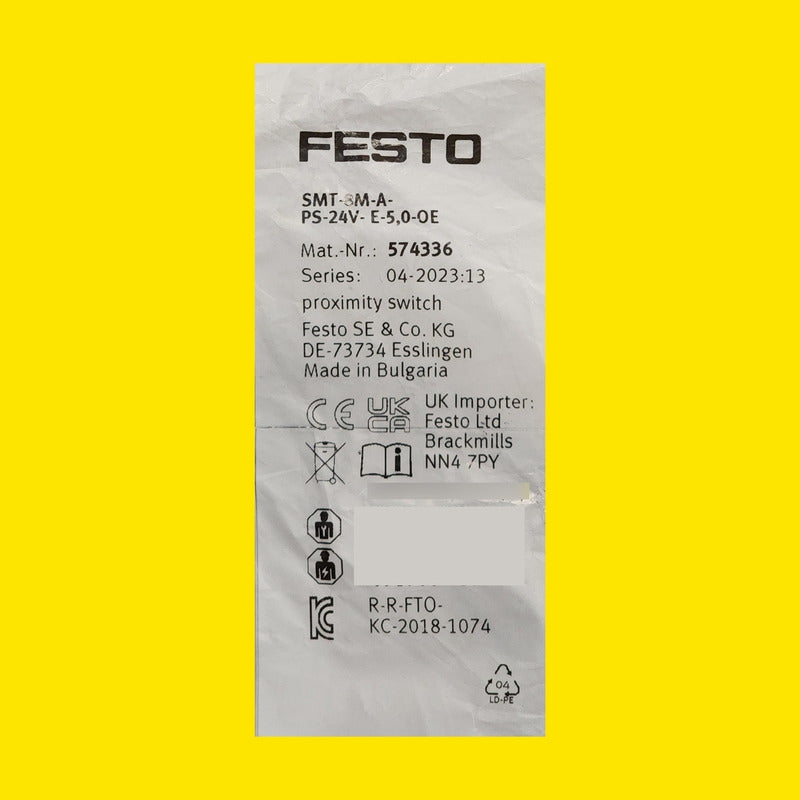 Sensor Proximidad Festo Smt-8m-a-ps 24v 5m Industrial