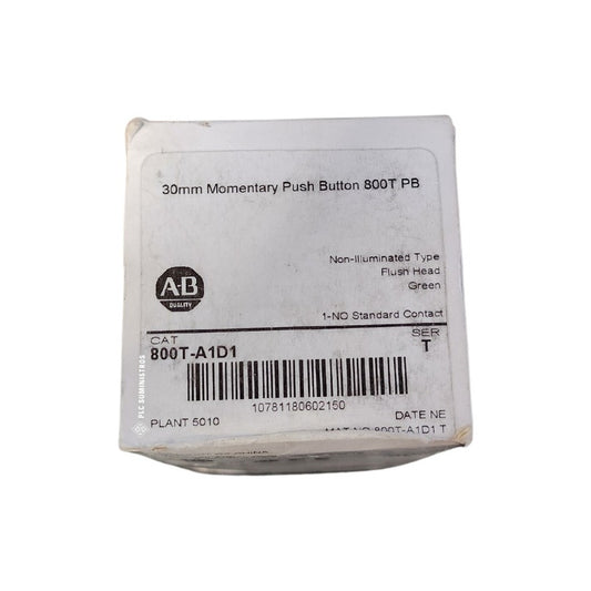 Nuevo En Caja Allen Bradley 800t-a1d1 Ser. T Verde Al Ras Bo