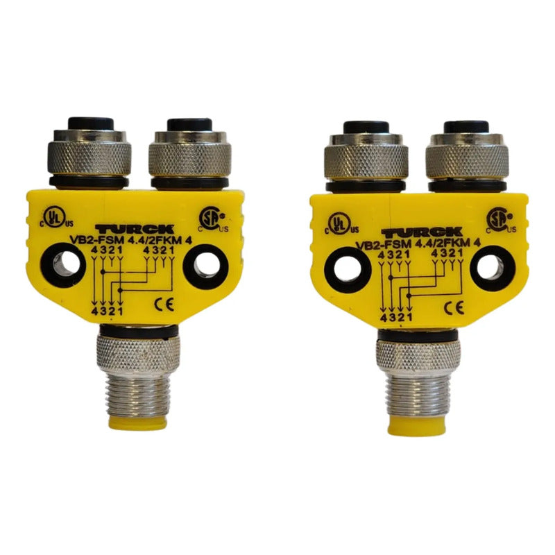 Turck Vb2-fsm 4.4/fkm 4 Conector M12 Fkm U0098