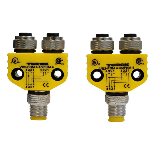 Turck Vb2-fsm 4.4/fkm 4 Conector M12 Fkm U0098