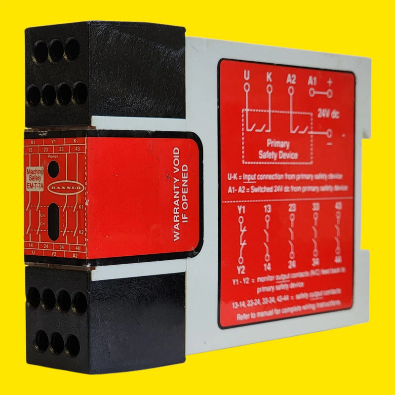Banner Em-t-7a 52402 Rele De Seguridad 24v 4no