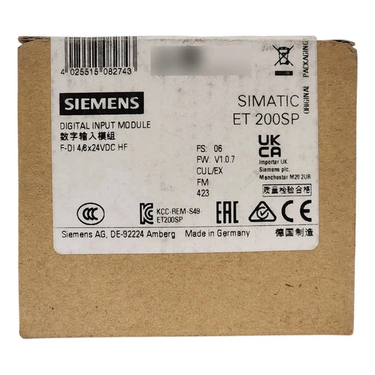 Modulo Input Siemens 6es7136-6ba00-0ca0 Et200sp Plc