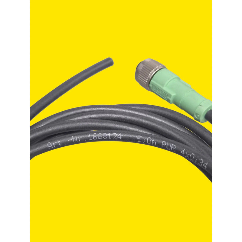 Phoenix Contact Sac-4p-5,0-pur/m12fs Cable Conexión 1668124