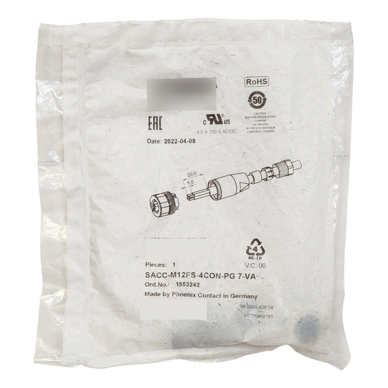 Phoenix Contact Sacc-m12fs-4con-pg7 Conector M12 4 Pines