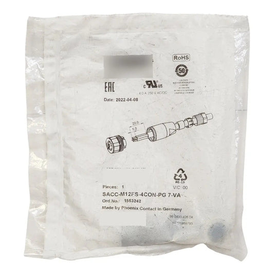 Phoenix Contact Sacc-m12fs-4con-pg7-va Conector M12 4 Pines