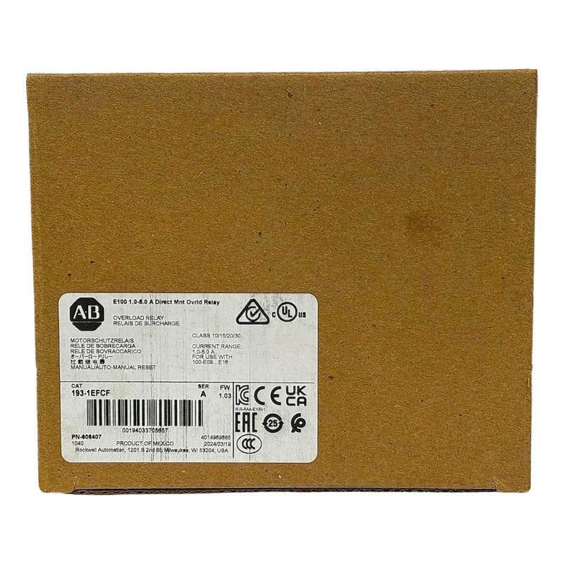 Allen Bradley 193-1efcf Overload Relay