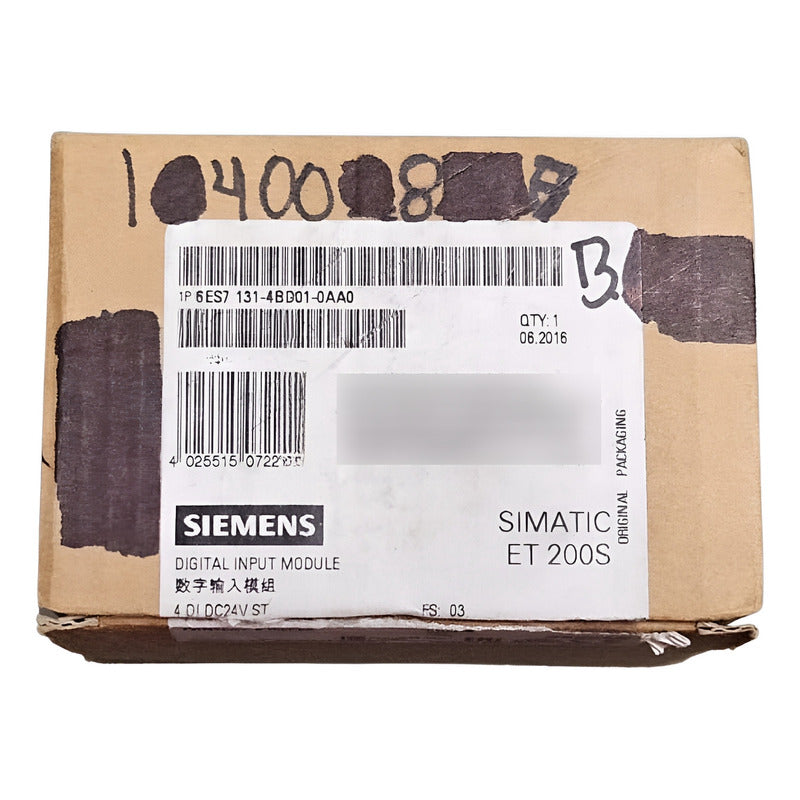 Siemens 6es7 131-4bd01-0aa0 Input Module Et 200s