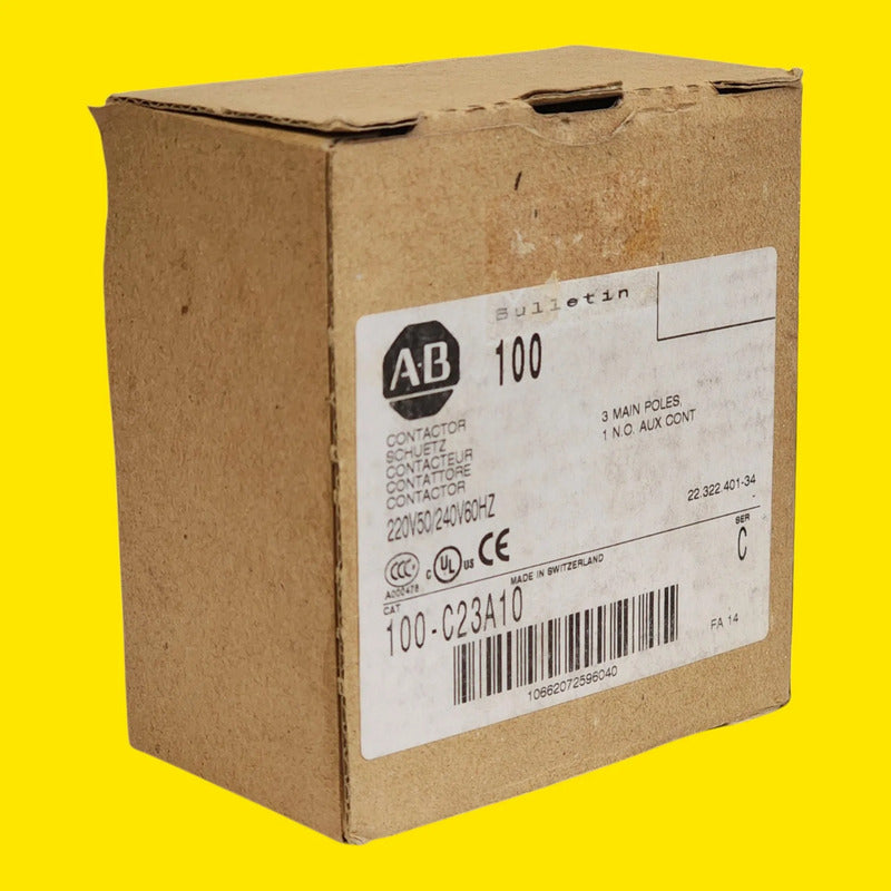 Allen-bradley 100-c23a10 Contactor 3 Polos 23a 220v Ac