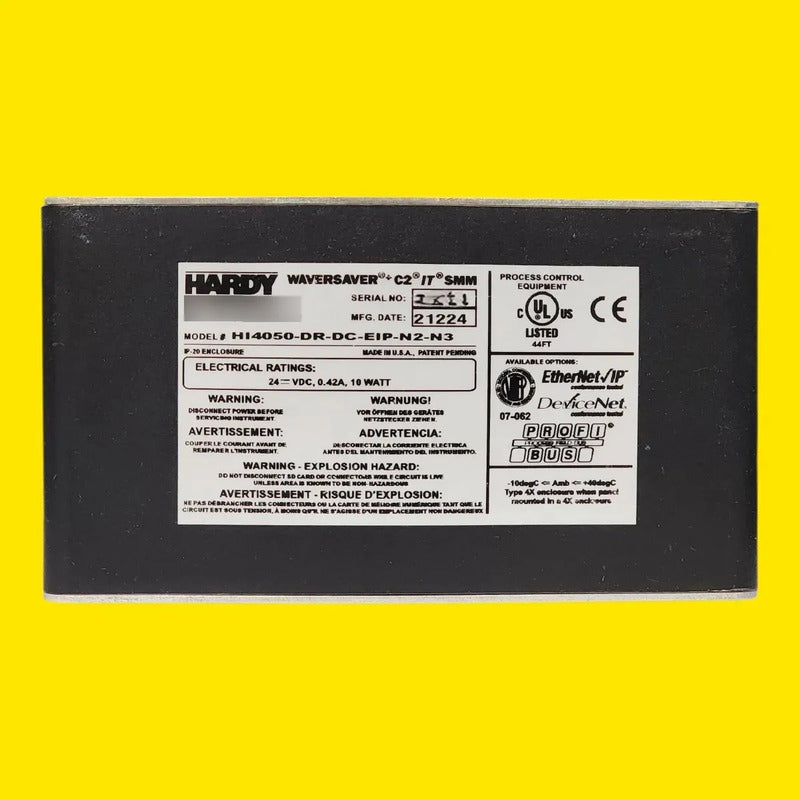 Indicador De Peso Hardy Hi4050-dr-dc-eip-n2-n3 Ethernet/ip Plateado