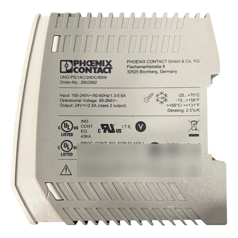 Phoenix Contact Uno-ps/1ac/24dc/60w Fuente Industrial