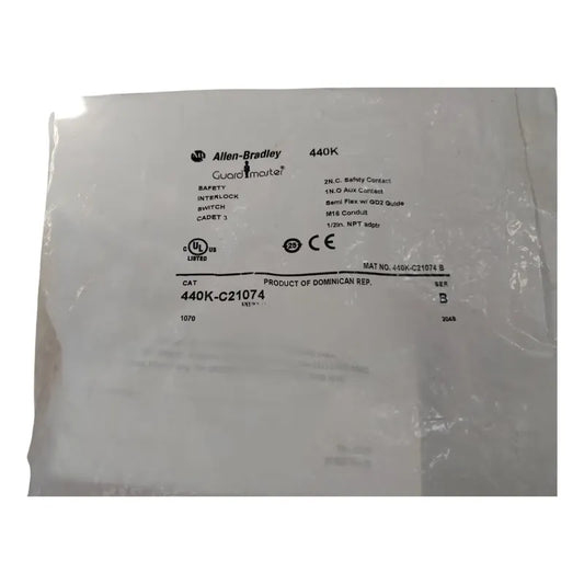 Allen-bradley 440k-c21074 Interruptor Seguridad Guardmaster