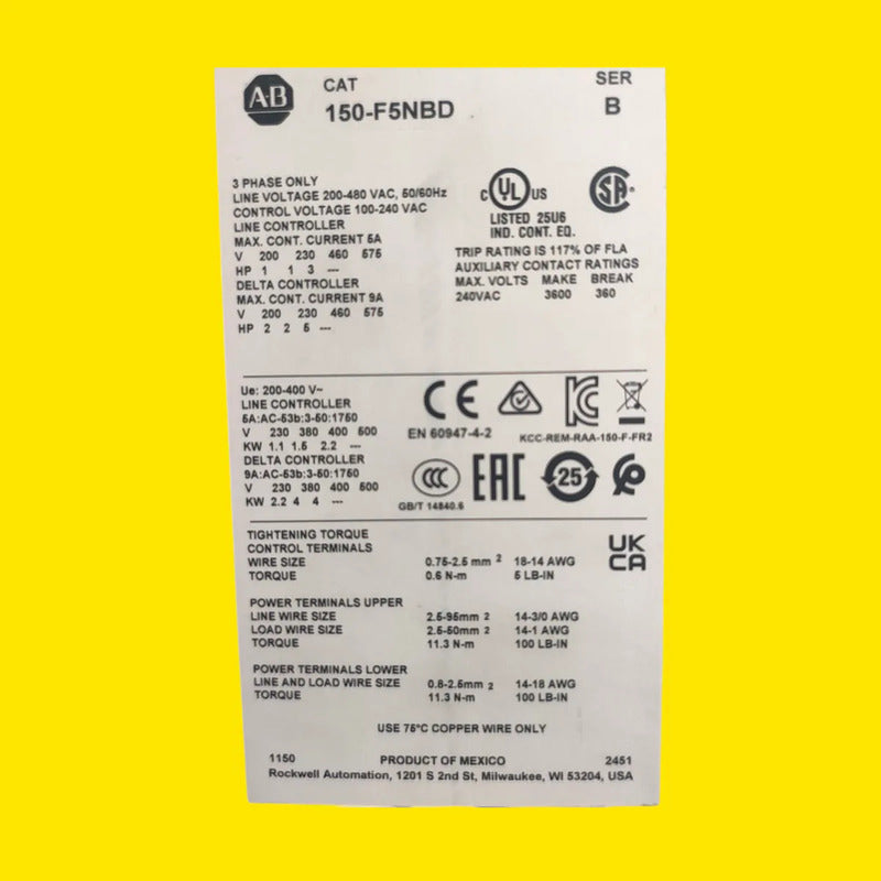 Arrancador Suave 150-f5nbd Allen-bradley | Smc-flex 5a 3hp