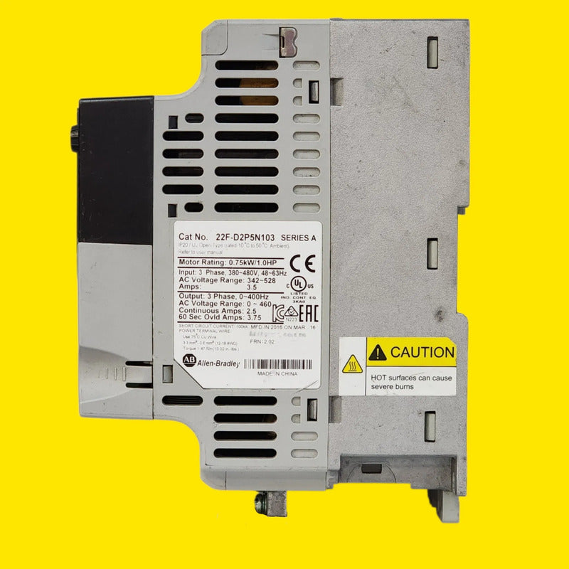 Allen-bradley 22f-d2p5n103 Powerflex 4m 0.75kw 1.0hp