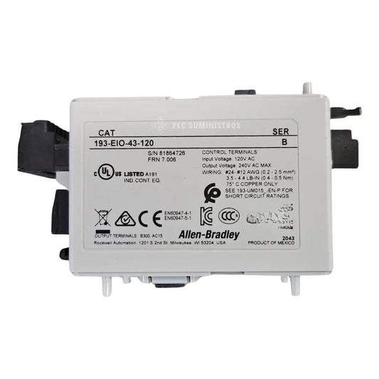 Allen-bradley 193-eio-43-120 Control Terminals 120v Ac