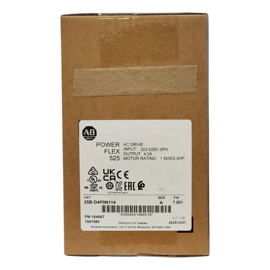 Allen Bradley 25b-d4p0n114 Powerflex 525 Original