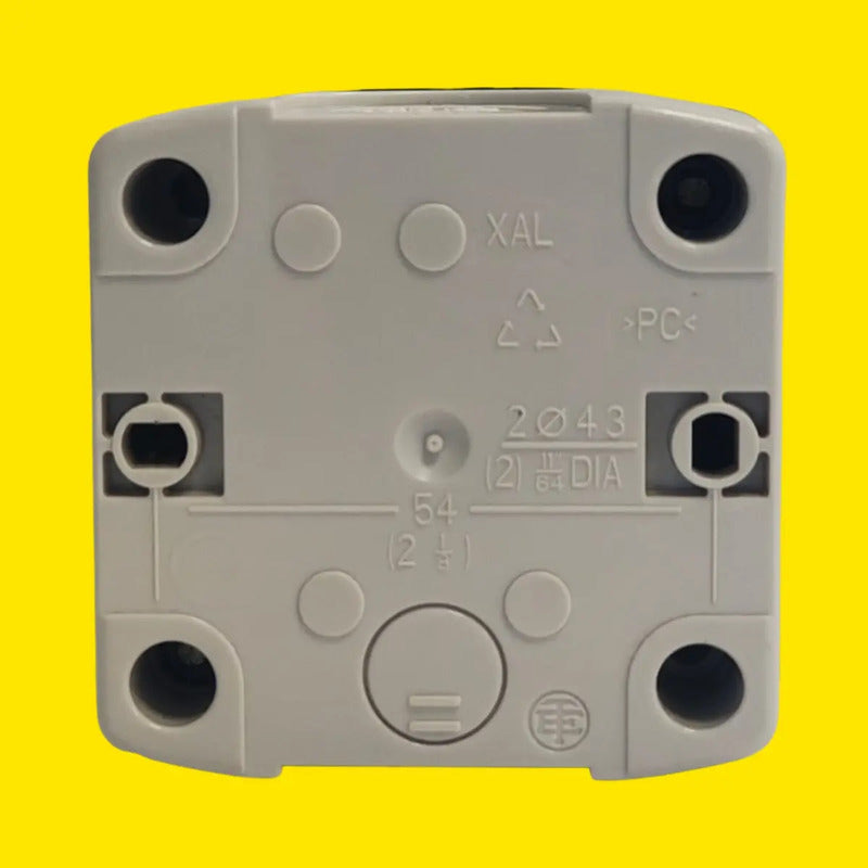 Caja Gris Vacía Xald01 1 Orificio Plástico Industrial