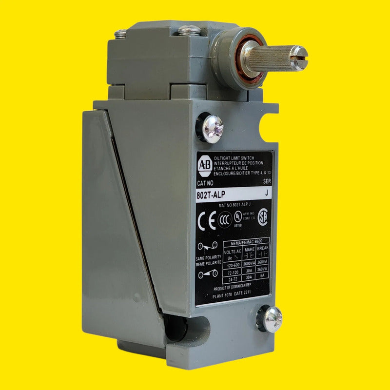 Allen Bradley 802t-alp Interruptor Limite Enchufable 10a