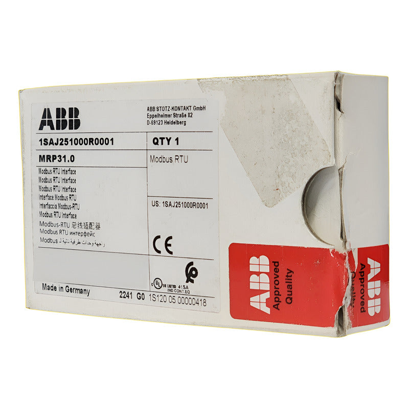 Interfaz Modbus Rtu Abb Mrp31.0 1saj251000r0001
