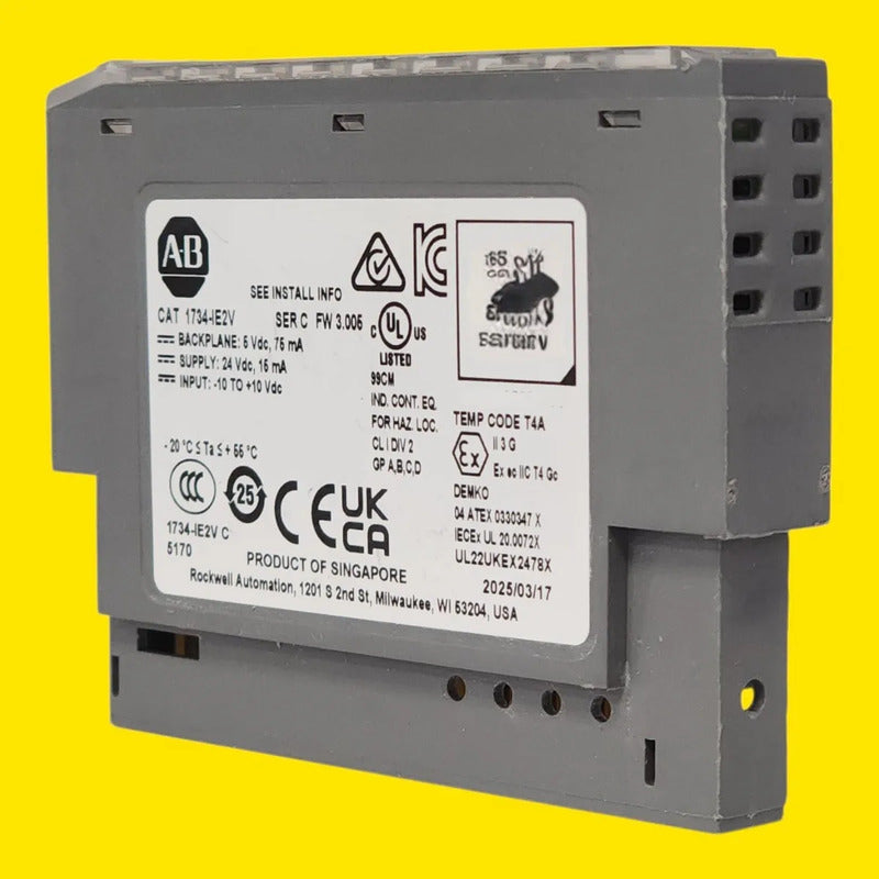 Allen-bradley 1734-ie2v Modulo Entrada Analogica Voltaje 2ch 3.005